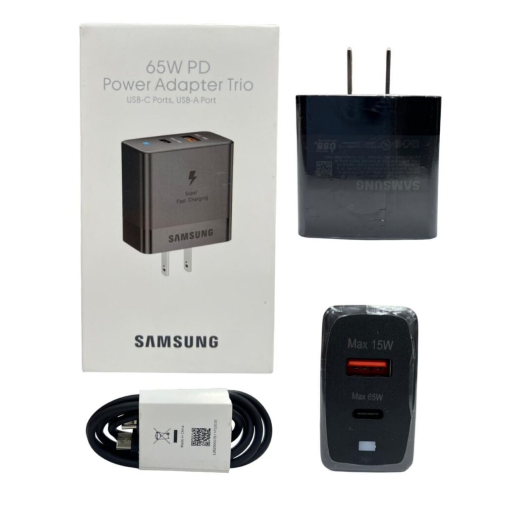 Cargador negro samsung de 65w