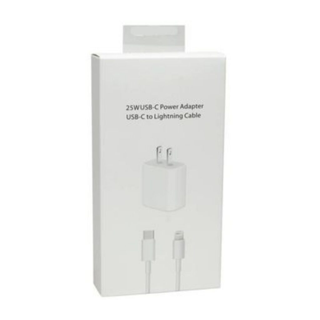 Cargador 25W USB-C Power Adapter con Cable USB-C a Lightning