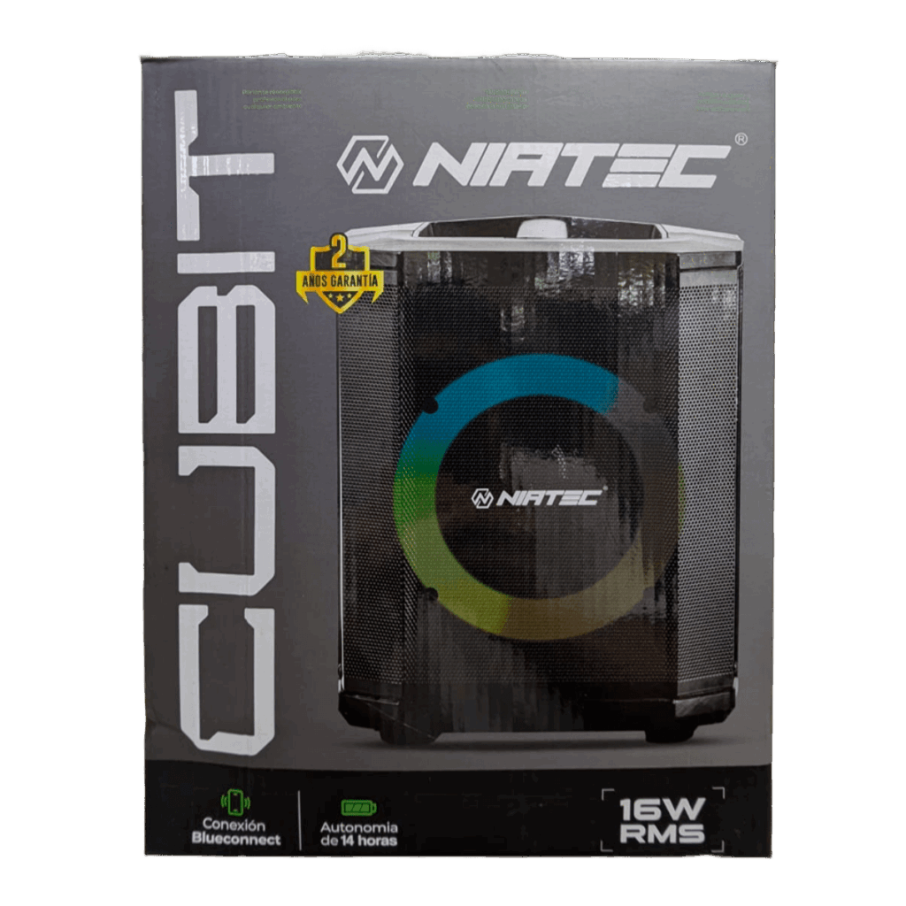 Bafles Niatec Cube 16W RMS Bluetooth