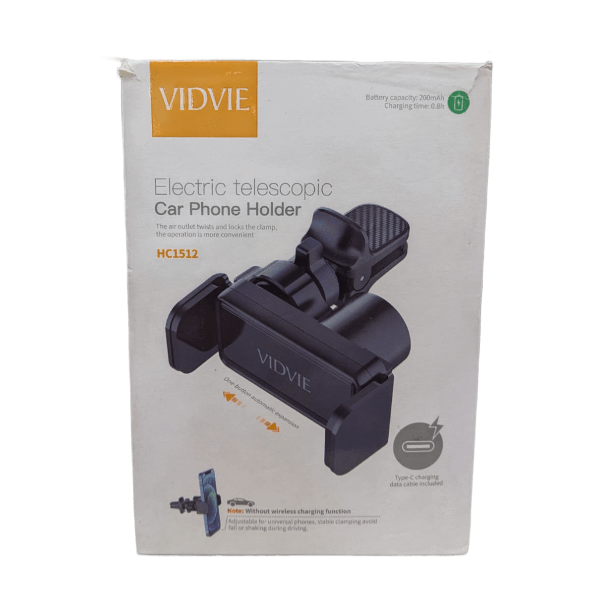 Soporte para Celular de Carro Vidvie HC1512 Eléctrico Telescópico