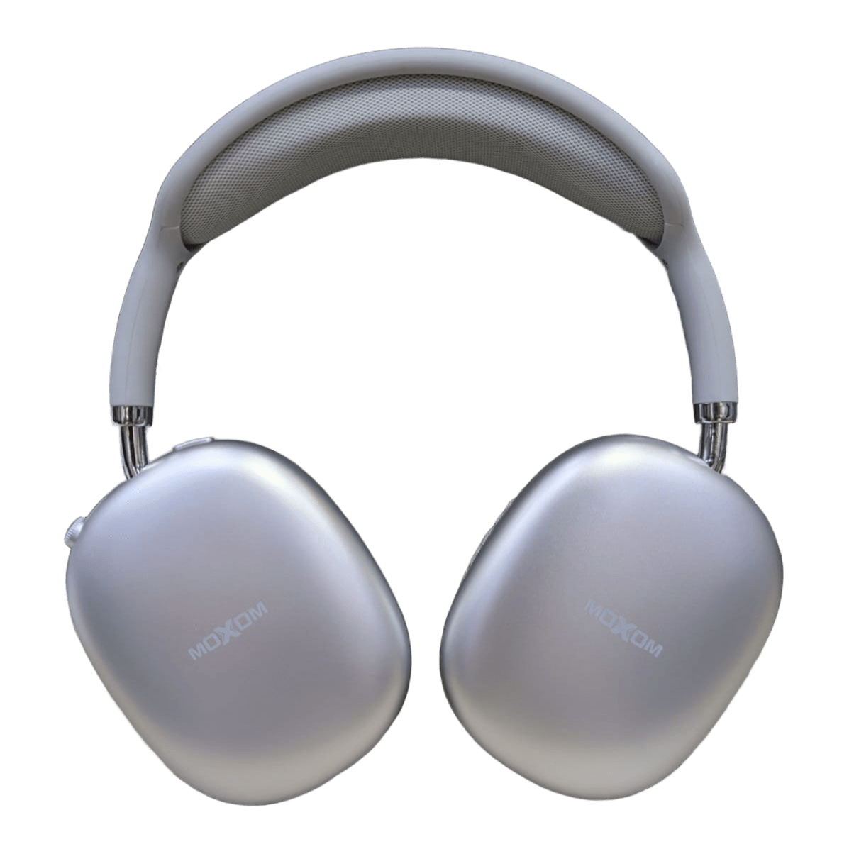 Audífonos Bluetooth Moxom Max Style Plata Inalámbricos