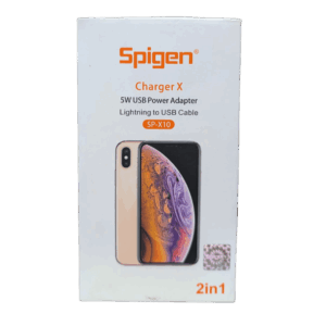 Cargador Spigen Charger X SP-X10 2 en 1 Lightning a USB 5W