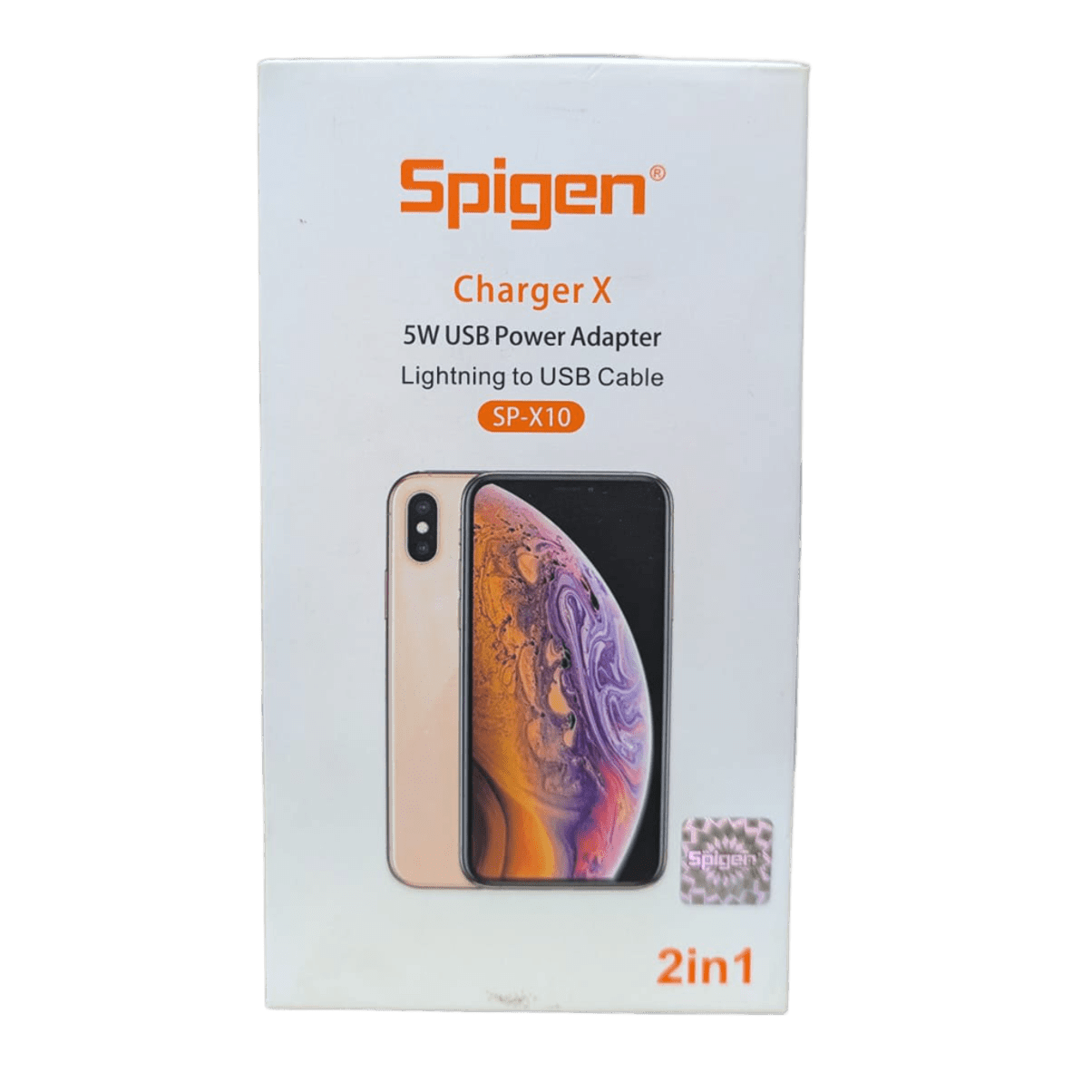 Cargador Spigen Charger X SP-X10 2 en 1 Lightning a USB 5W