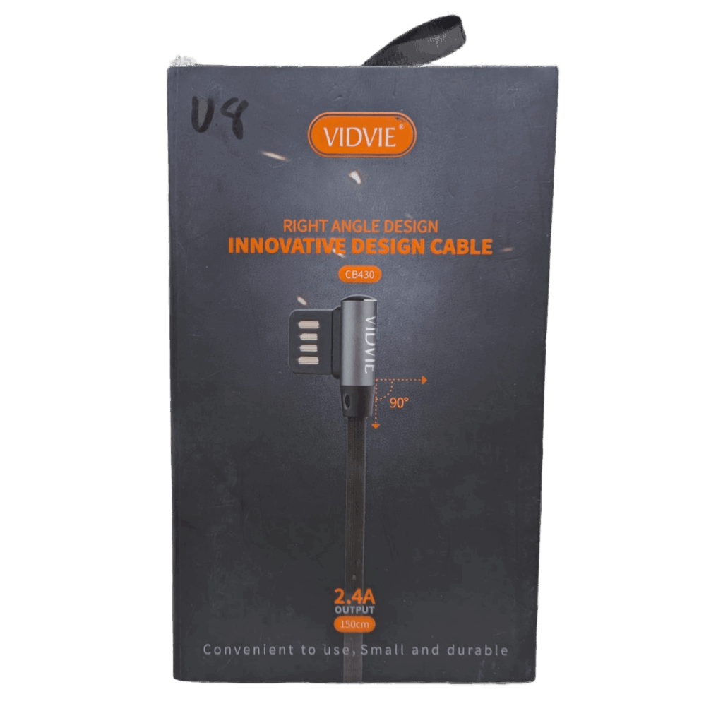 Cable Vidvie CB430 Diseño Angular 90° USB