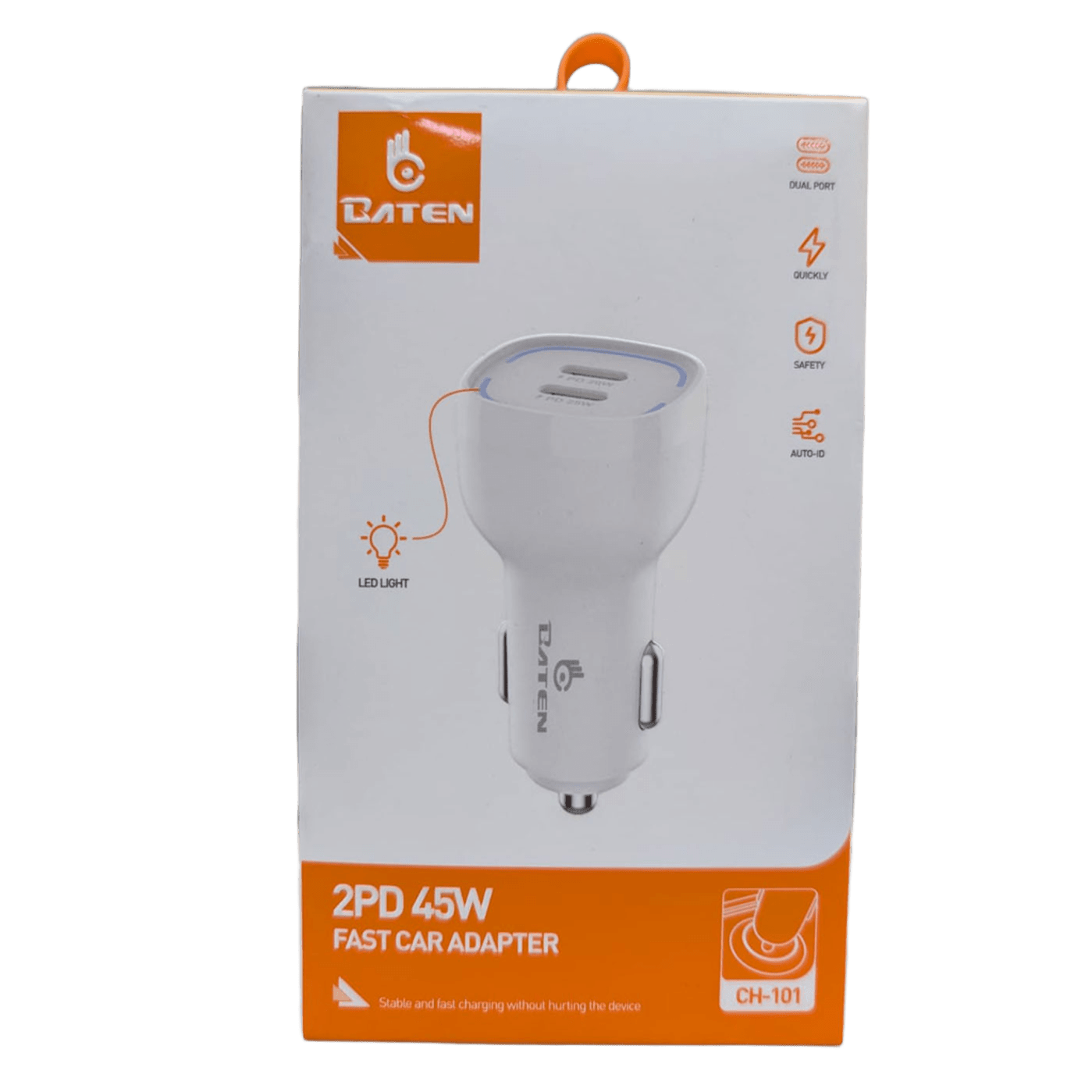 Adaptador Carro CH-101 Baten 2PD 45W Fast Charging