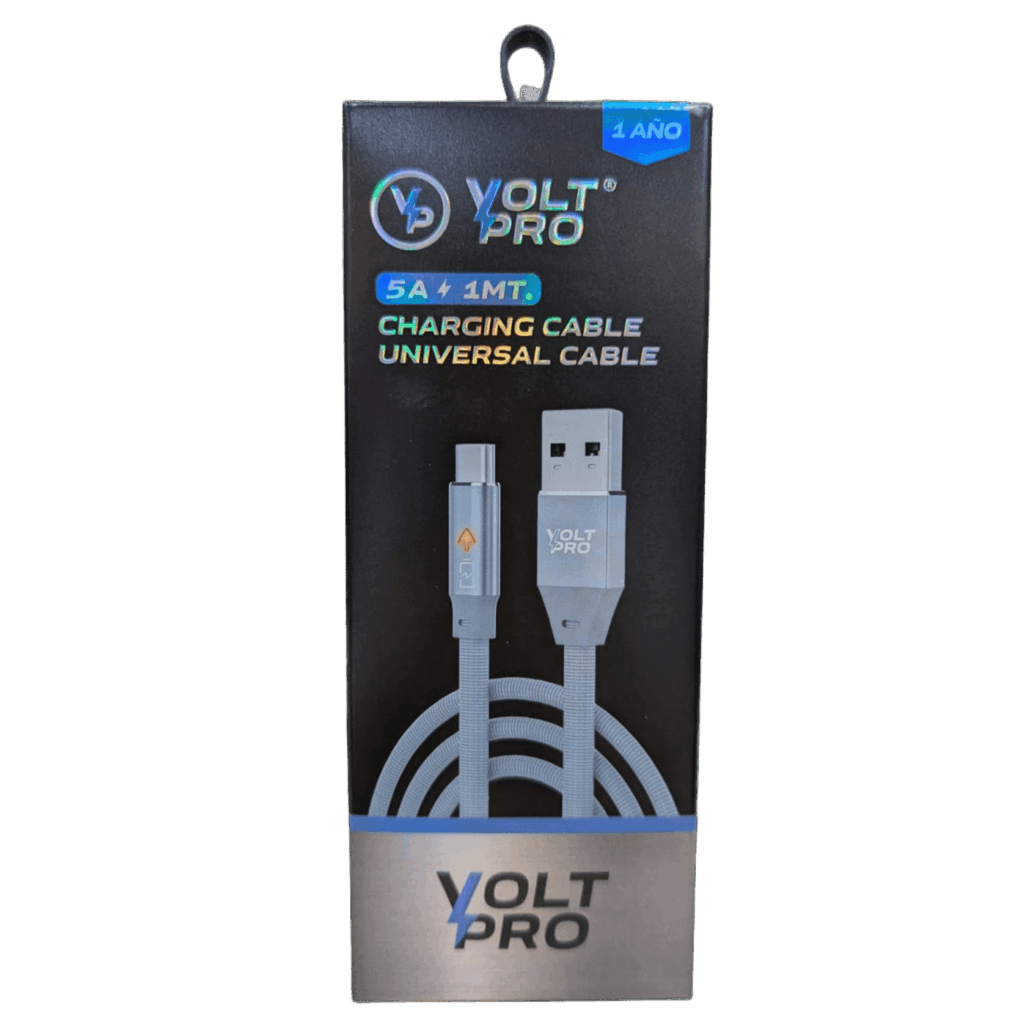 Cable Voltpro USB a USB Tipo C 5A 1 Metro