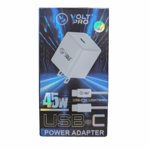 Cargador Voltpro USB-C Power Adapter 45W con Cable USB-C a Lightning