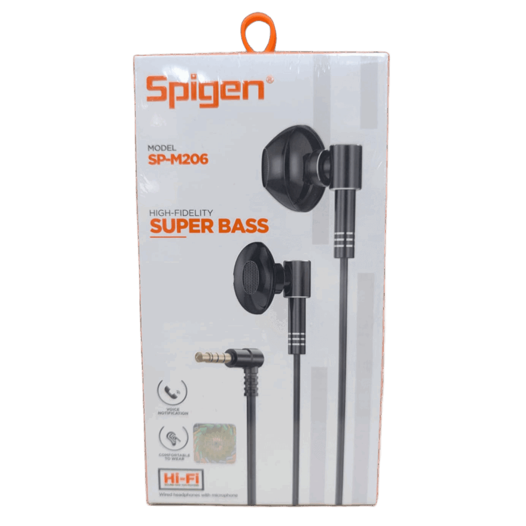 Audífonos Spigen SP-M206 Hi-Fi Super Bass con Micrófono