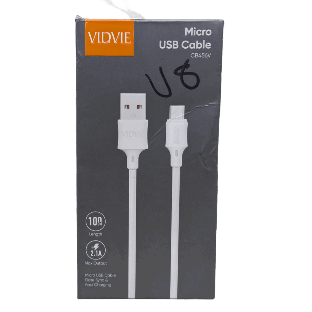 Cable Vidvie CB456V Micro USB 2.1A 100cm