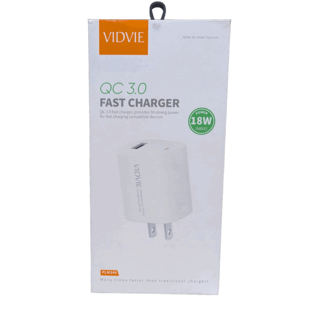 Cargador Vidvie PLM349 QC 3.0 18W Carga Rapida
